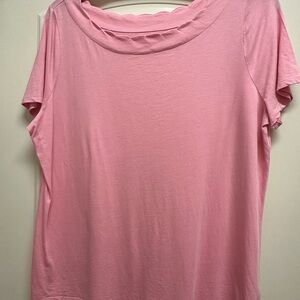 Talbots scalloped neckline top, pima cotton, size 1X